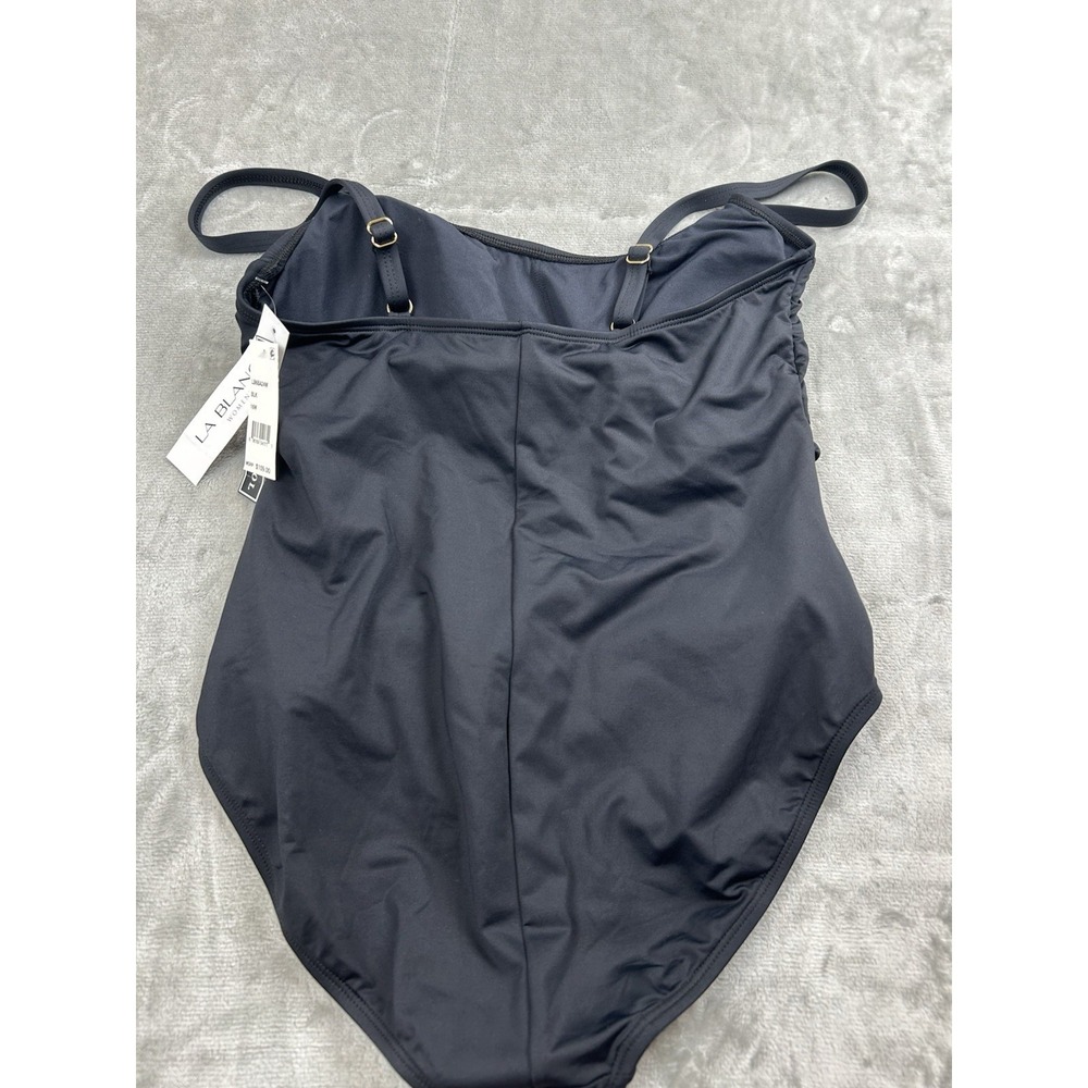 NWT La Blanca Swimsuit Womens 16W black one piece adjustable straps MSRP  $109 - Picture 9 of 12